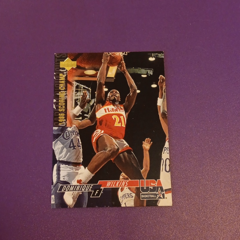 1986 Dominique Wilkins scoring champ card